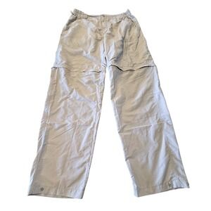 Simms Fishing Products Convertible Zip Off Cargo Pants Mens Large Beige Nylon